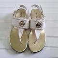 Michael Kors Shoes | Michael Kors Mk Women’s Perry Braided Sandals White Size 5 | Color: White | Size: 5