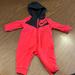 Nike One Pieces | Nike Red/Black, Hooded Long Sleeve And Pant One Piece Jumpsuit | Color: Black/Red | Size: 3mb