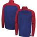 Men's New Era Royal Buffalo Bills Combine Authentic O-Line Raglan Half-Zip Jacket