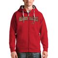 Men's Antigua Red Arizona Diamondbacks Team Logo Victory Full-Zip Hoodie