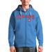 Men's Antigua Light Blue Texas Rangers Team Logo Victory Full-Zip Hoodie