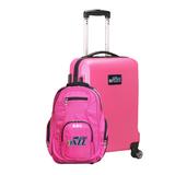 MOJO Pink Utah Jazz Personalized Deluxe 2-Piece Backpack & Carry-On Set