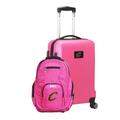 MOJO Pink Cleveland Cavaliers Personalized Deluxe 2-Piece Backpack & Carry-On Set