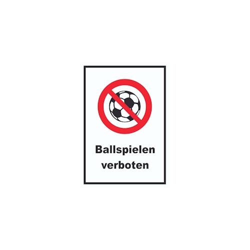 Ballspielen verboten Schild A0 (841x1189mm)