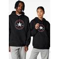 Kapuzensweatshirt CONVERSE "CONVERSE GO-TO CHUCK TAYLOR PATCH BRUSHED BACK FLEECE HOODIE" Gr. XS, schwarz (converse black) Herren Sweatshirts