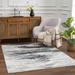 Liverpool 6'7" x 9' Modern Cream/Green/Olive/Mustard/Ivory/Off White/Colorful Area Rug - Hauteloom