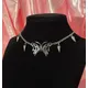 Collier Punk Goth Papillon Creux pour Hommes et Femmes RiSALE Charms EquiChoker ChimJewelry Female