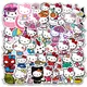 Autocollants en vinyle à motif de dessin animé Hello Kitty étiquette autocollante mignon Kawaii