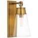 Z-Lite Wentworth 1 Light Wall Sconce in Rubbed Brass