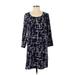 Gibson Casual Dress - Shift: Blue Print Dresses - Women's Size X-Small