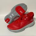 Under Armour Shoes | New Under Armour Sc 3zero Iv Ua 4 Basketball Shoes Red Grey Men’s Size 9 | Color: Red | Size: 9