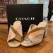 Coach Shoes | Coach Suede Mules - New With Box | Color: Tan | Size: 6.5