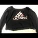 Adidas Tops | Adidas Floral Crop Sweatshirt | Color: Black/Red | Size: M