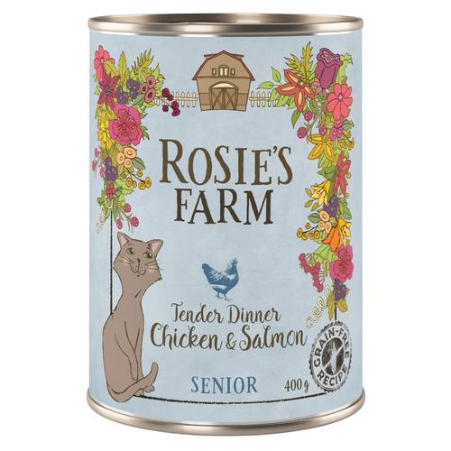 6x400g Senior Huhn&Lachs Rosie's Farm Katzenfutter