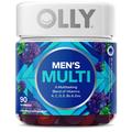 OLLY The Perfect Men's Multi - 90 Gummies | 45 Servings - Vitamins A, C, D, E, - Flavor: Blackberry Blitz