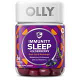 OLLY Immunity Sleep + Elderberry - 36 Gummies - Rest Up & Recharge with Echinacea, Zinc & Vitamin C - Sleep Aid