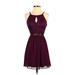 BCX dress Casual Dress - Party: Purple Dresses - Women's Size 1