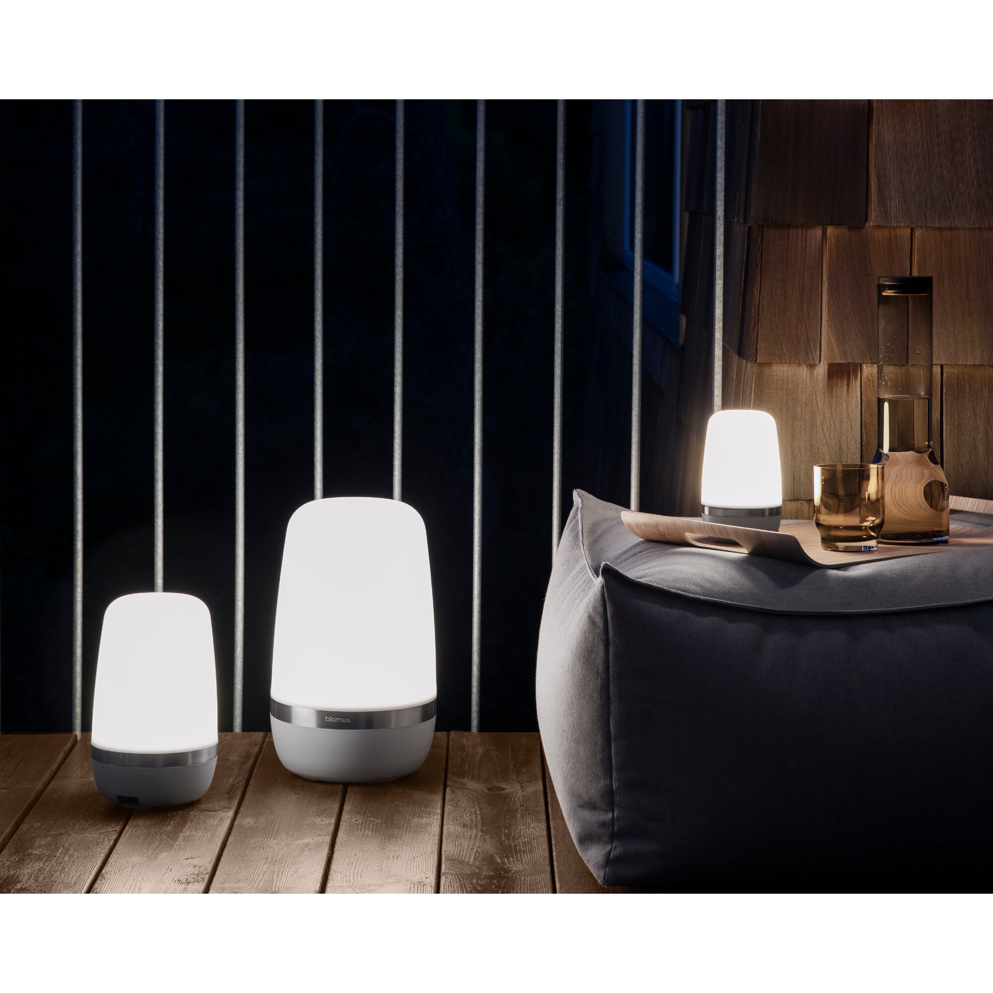 blomus »Spirit« LED Outdoor Leuchte 25x15 cm / beige