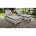 Fairmont Wheeled Chaise Set of 2 Outdoor Wicker Patio Furniture