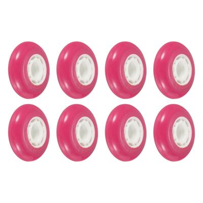 Inline Skate Wheels 82A Skate Replacement for Single Row Skate, Pink 8pcs - Light Pink