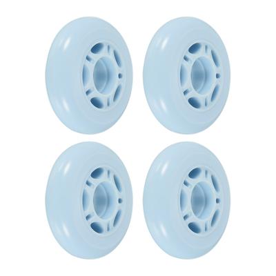 Inline Skate Wheels 82A Skate Replacement for Single Row Skate, Blue 4pcs