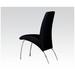 Pervis Side Chair (Set-2) with Padded Seat and Metal Curved Leg
