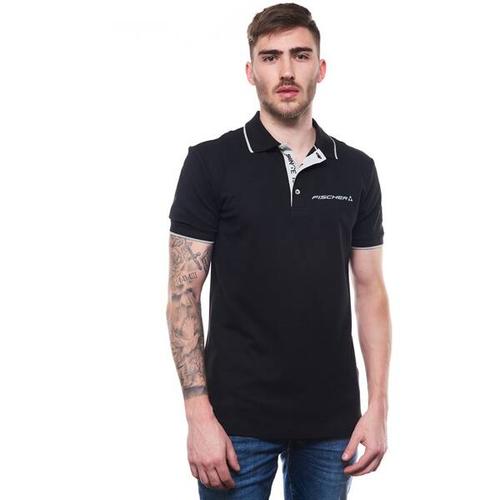 FISCHER Herren Anzug BUSINESS POLOSHIRT BLACK, Größe XS in Schwarz