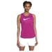 Nike Tops | Cz9311-615 Women's Nike Swoosh Run Tank Fireb / Reflect Silver | Color: Black/White | Size: M