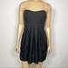 Free People Dresses | Free People Women’s Size 2 Black Knit Strapless Mini Nyima Dress Sheer | Color: Black | Size: 2