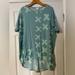 Lularoe Tops | Lularoe Teal And Mint Irma Size Small | Color: Blue/Green | Size: S