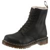 Schnürboots DR. MARTENS "1460 Serena", Damen, Gr. 37, schwarz, Leder, unifarben, klassisch, Schuhe, Chunky Boots, Plateau Schuh, Boots mit Warmfutterausstattung