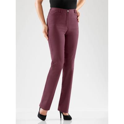 Funktionshose COSMA, Damen, Gr. 96, Langgrößen, rot (bordeaux), 97% Baumwolle, 3% Elasthan, unifarben, lang, Hosen Image