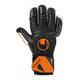 Uhlsport Speed Contact Supersoft HN Halb-negativ Torwarthandschuhe Fußball schwarz/weiß/Fluo orange Größe 8