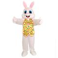 MatGui Easter Rabbit Bunny Rabbit Mascot Costume Adult Size Fancy Dress - yellow - Large