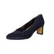 Van Dal Lorne Midnight Navy Suede Ladies Court Shoe 4