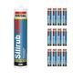 12 x Brown Soudal Silicone Sealant Slirub LMN All Purpose External Low Modulus Neutral Cureal Low Modulus Neutral Cure