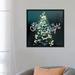 The Holiday Aisle® Sparkle Lights I Textual Art on Wrapped Canvas Canvas, Cotton in Black/Gray/Green | 26 H x 26 W x 1.5 D in | Wayfair