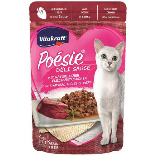 Katzenfutter Poesie DeliSauce, Herz - 23 Beutel - Vitakraft