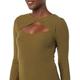 Amazon Essentials Damen Feinripp-Bodysuit mit Langen Ärmeln und Cutout (Früher Daily Ritual), Dunkelgrün, XXL