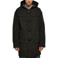 Urban Classics Men's Duffle Coat Mantel, Black, M