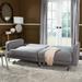 SAFAVIEH Tribeca Two-in-One Modern Foldable Grey Loveseat Sofa Bed