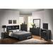 Burlington King Storage Platform Bed with Built in Shelves and Two Footboard Drawers