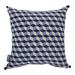 Pillow Perfect Throw Pillow, Totally Cubular In Navy, 18" X 18" Polyester/Polyfill/Cotton in Blue | 18 H x 18 W x 5 D in | Wayfair 706474