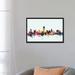 East Urban Home Skyline Series: Austin, Texas, USA on Blue Painting Print on Wrapped Canvas in Black/Gray/White | 18 H x 26 W in | Wayfair