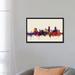 East Urban Home Skyline Series: Boston, Massachusetts, USA II on Beige Painting Print on Wrapped Canvas | 18 H x 26 W in | Wayfair