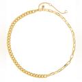 Madewell Jewelry | Nwt Madewell Shiny Mixed Chain Choker Necklace | Color: Gold | Size: Os