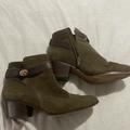 Coach Shoes | Coach Green Booties | Color: Green | Size: 8