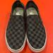 Vans Shoes | Black Check Vans 8.5 Womens | Color: Black | Size: 8.5