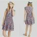 J. Crew Dresses | J Crew Silk Smocked Waist Paisley Print Dress. Size 6 | Color: Blue/Pink | Size: 6