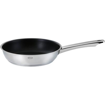 Bratpfanne RÖSLE "MOMENTS", silber (silberfarben), B:21,5cm H:7,5cm L:40cm Ø:20cm, Pfannen, Ø 20 cm, mit Antihaftversiegelung, spülmaschinengeeignet, Induktion Image